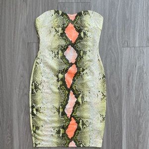 Snake print dress